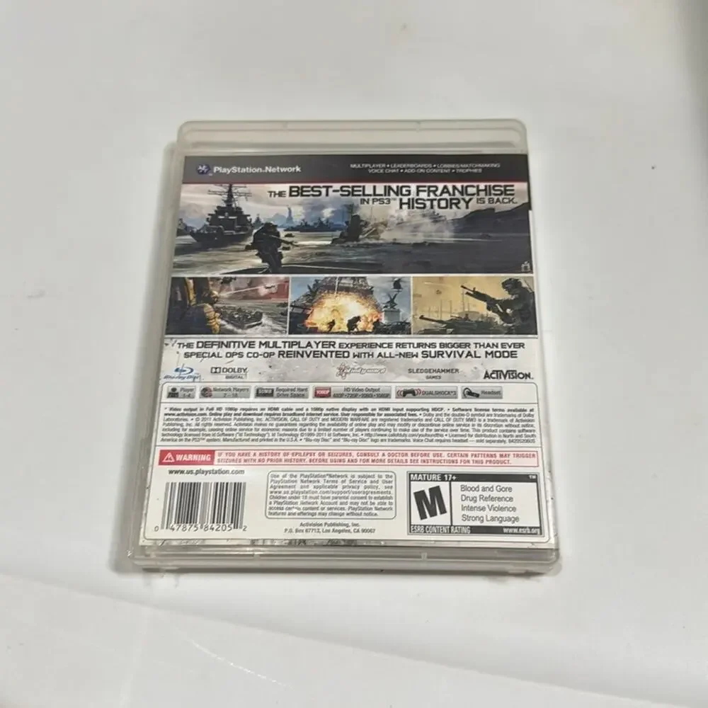 Call of Duty MW3 Modern Warfare 3 PS3 Sony PlayStation 3 USED